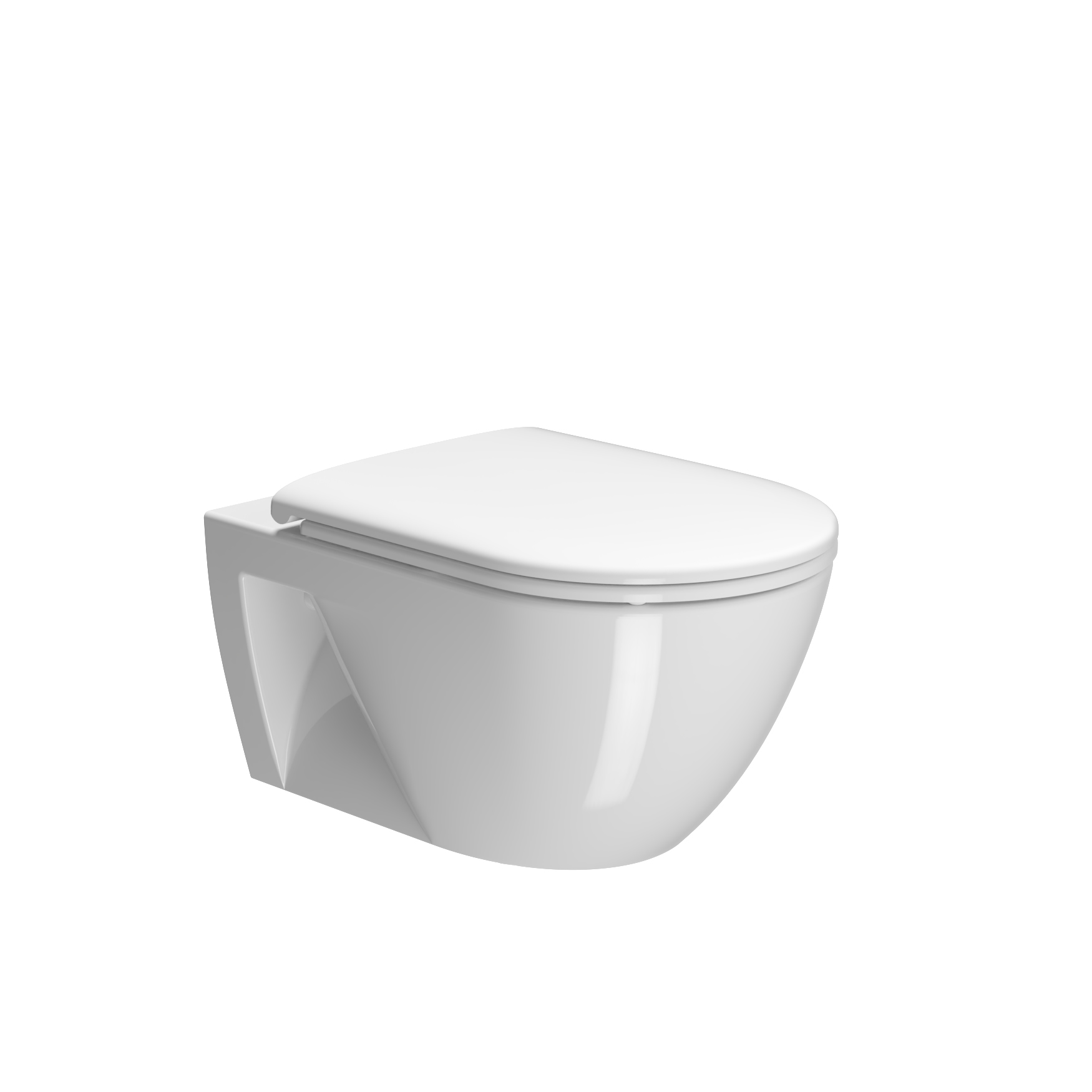 Унитаз подвесной безободковый GSI PURA ECO   880711_УЦ    Swirlflush, белый глянцевый / Дефект: "уколы" в глазури 