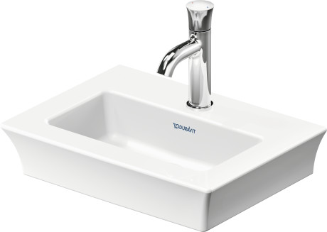 Раковина подвесная Duravit White Tulip 0737450041 с отверстием под смеситель, без перелива, цвет Белый глянцевый