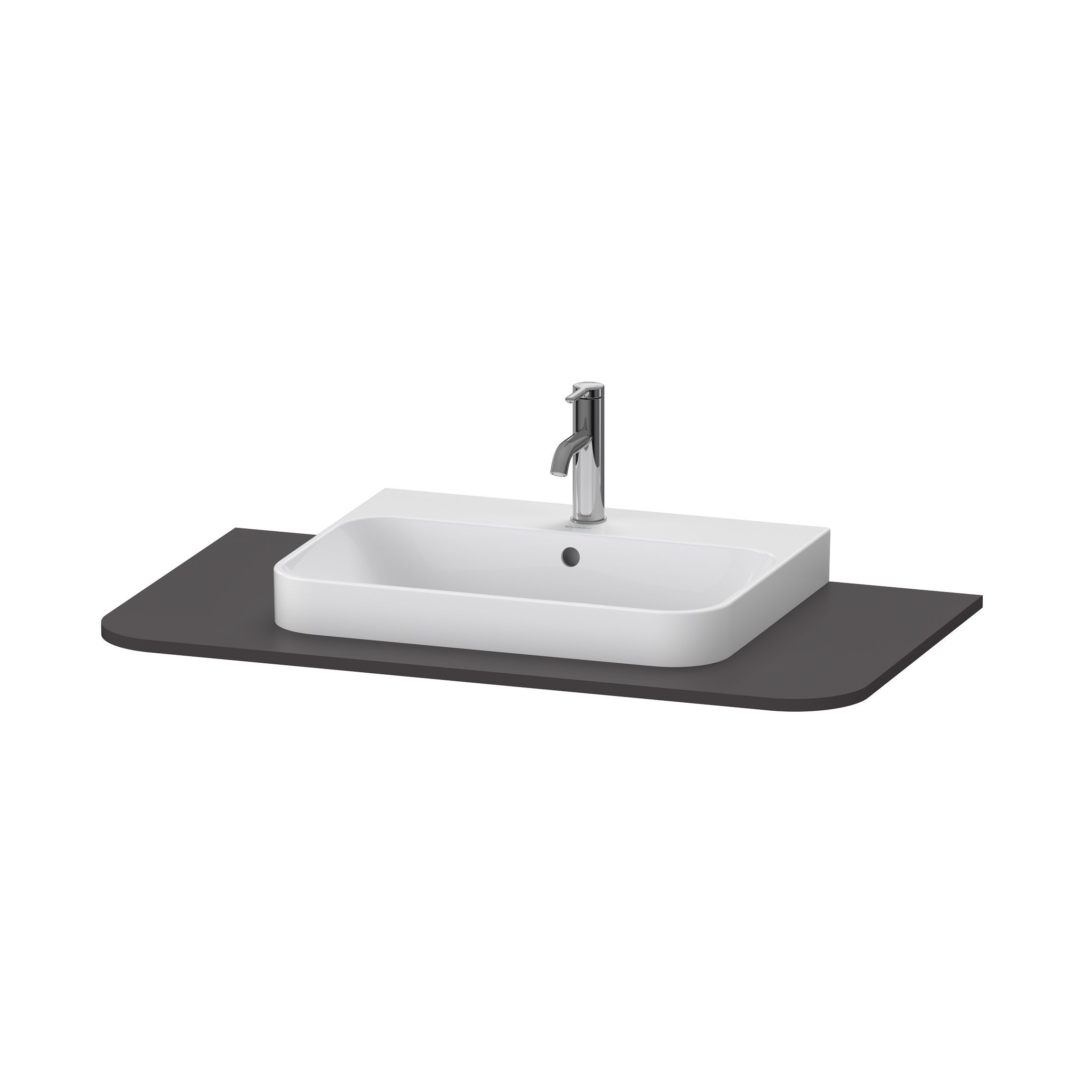 Консоль для раковины Duravit Happy D.2 Plus HP031E08080 графит супер-матовый