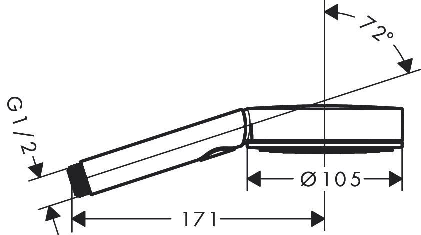 Ручной душ Hansgrohe Pulsify Select S 24110700 105 3jet Relaxation, матовый белый