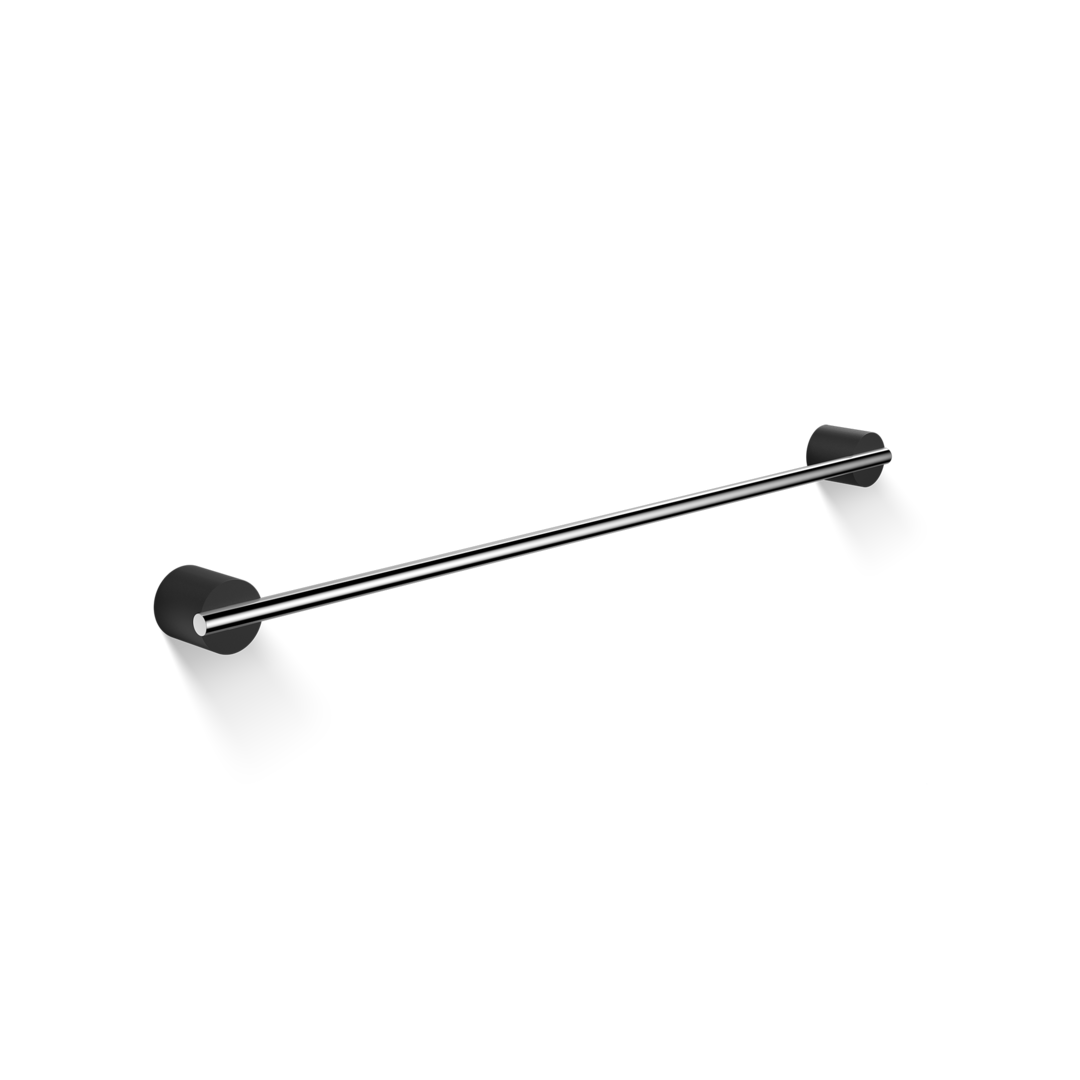 Полотенцедержатель настенный DECOR WALTHER  STONE HTE 60  0975264  600 мм, композит Solid Surface черный матовый/хром