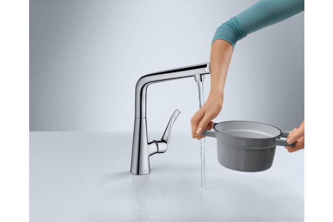 Смеситель Hansgrohe Metris Select 14883000 для кухонной мойки