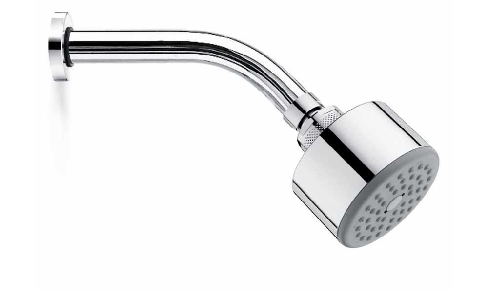 Настенный верхний душ Bossini Cylindrico 1 режим H26352 Хром с кронштейном