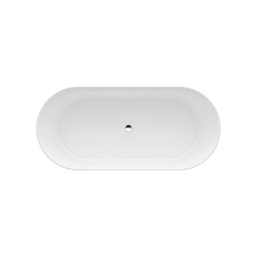 Свободностоящая   ванна  овальная   Laufen  Pro  2.4395.2.000.000.1, 1500х700 мм,   из материала   Marbond, слив  click-clack, белая