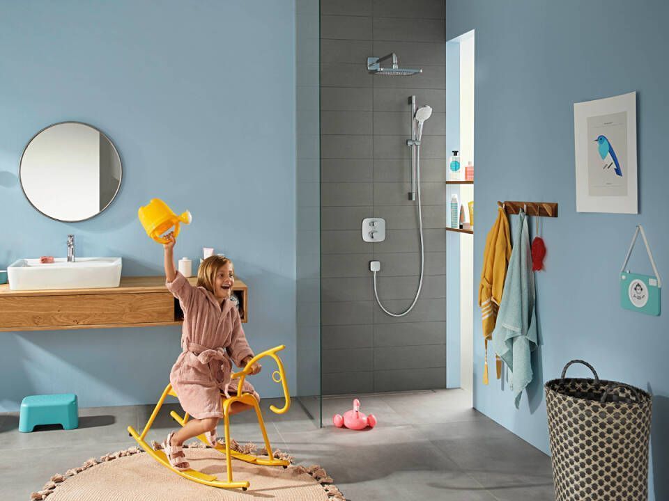 Ручной душ HANSGROHE Croma E 26816400 110 1jet, c EcoSmart+, цвет Белый/Хром