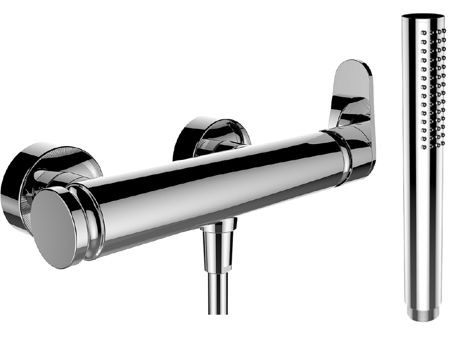 Смеситель для душа LAUFEN  New Classic   3.3185.7.004.141.1 с  аксессуарами, однорычажный, латунь/хром	