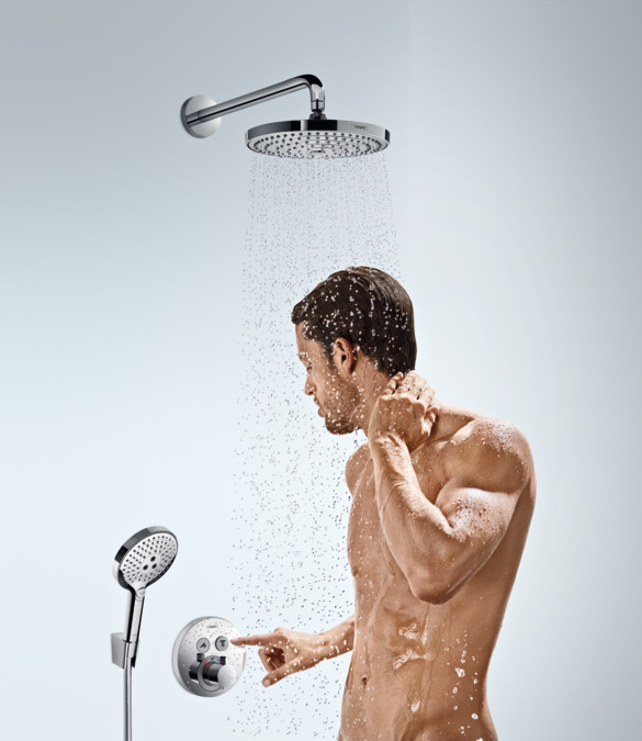 Верхний душ Hansgrohe Raindance Select S 240 2jet 26466400 белый/хром