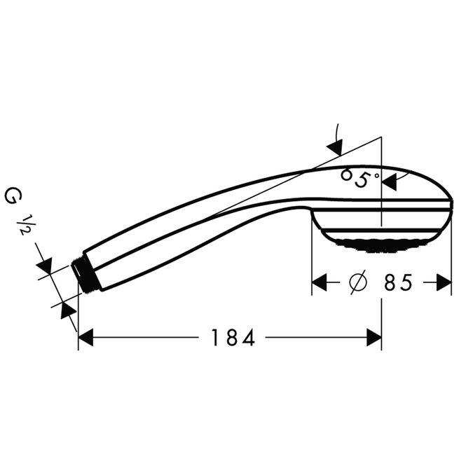 Ручной душ Hansgrohe Crometta 85 1jet 28585000 Хром