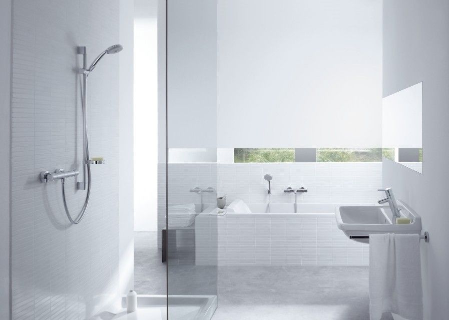 Душевой гарнитур Hansgrohe Croma 100 Vario Unica'C 27772000 с мыльницей хром