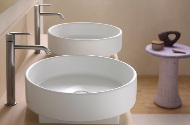 Раковина накладная DURAVIT Balcoon 240945AC79 450 мм, с покрытием DuraShield, без отверстия под смеситель, без перелива, с донным клапаном, цвет Белый сатин матовый
