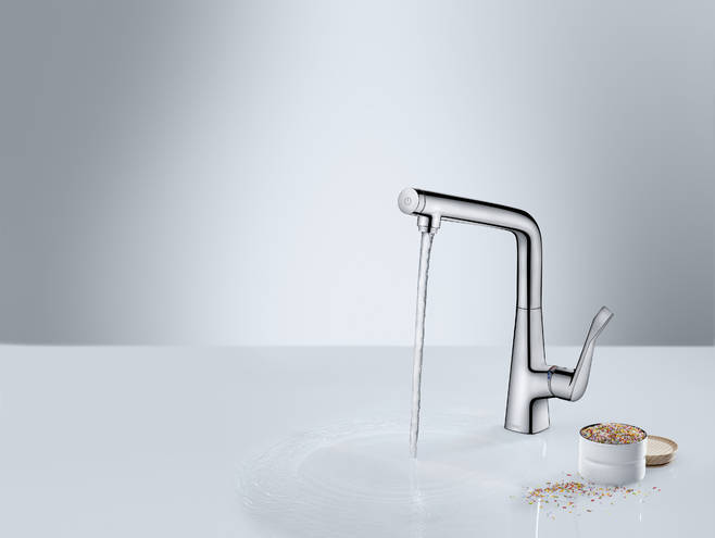 Смеситель Hansgrohe Metris Select 14883000 для кухонной мойки