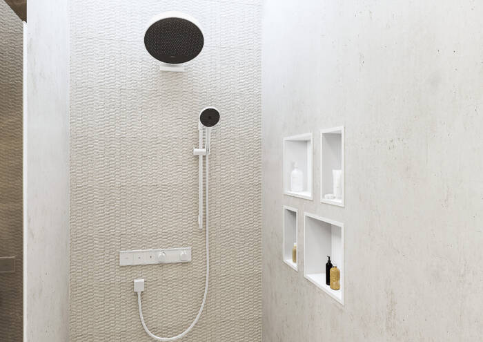 Штанга для душа 90 см Hansgrohe Unica S Puro 28631700 Белый матовый