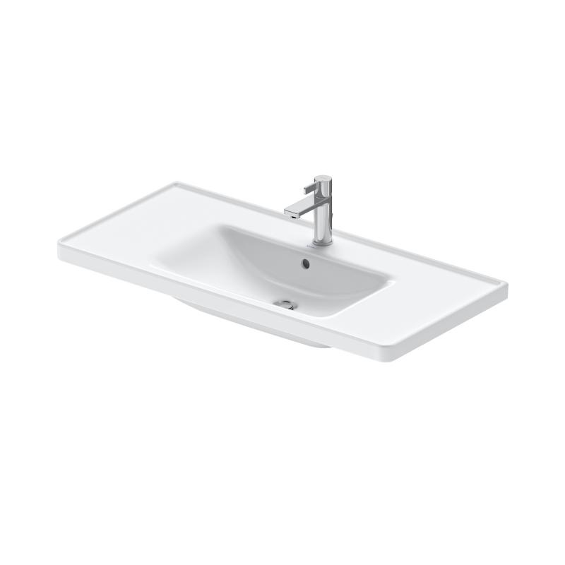 Раковина встраиваемая сверху Duravit D-Neo 2367100000 1005 мм х 480 мм, с переливом, без отверстия для смесителя, белая