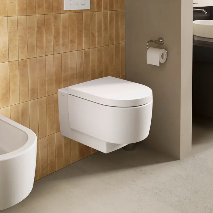 Унитаз подвесной DURAVIT Balcoon 290609AC00 Rimless, с покрытием DuraShield, цвет Белый матовый