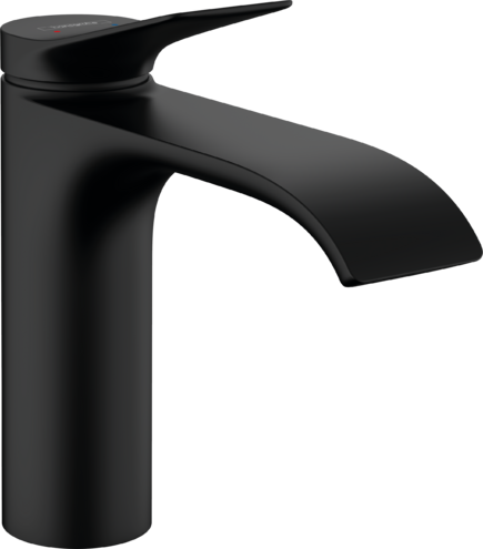 Смеситель для раковины HANSGROHE Vivenis 75022670 110 мм, без сливного набора, чёрный матовый