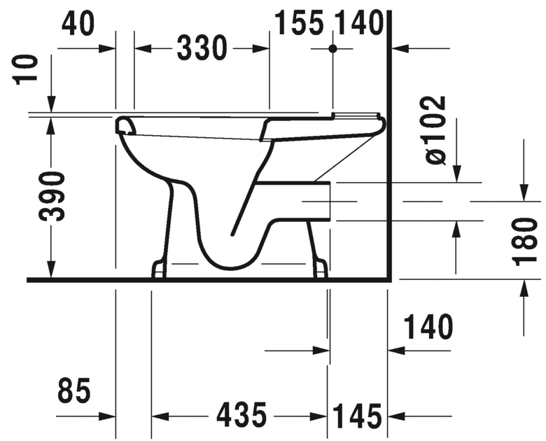 Напольный унитаз Duravit 1930 0227090000 белый