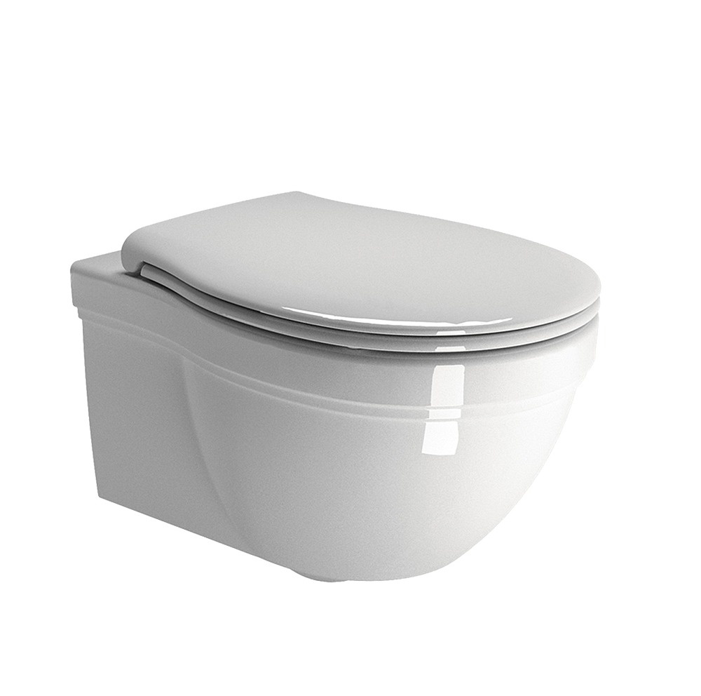 Унитаз подвесной GSI CLASSIC   871211_УЦ/2     550 х370 мм, белый глянцевый / Дефект: несколько "уколов" в эмали на ободке