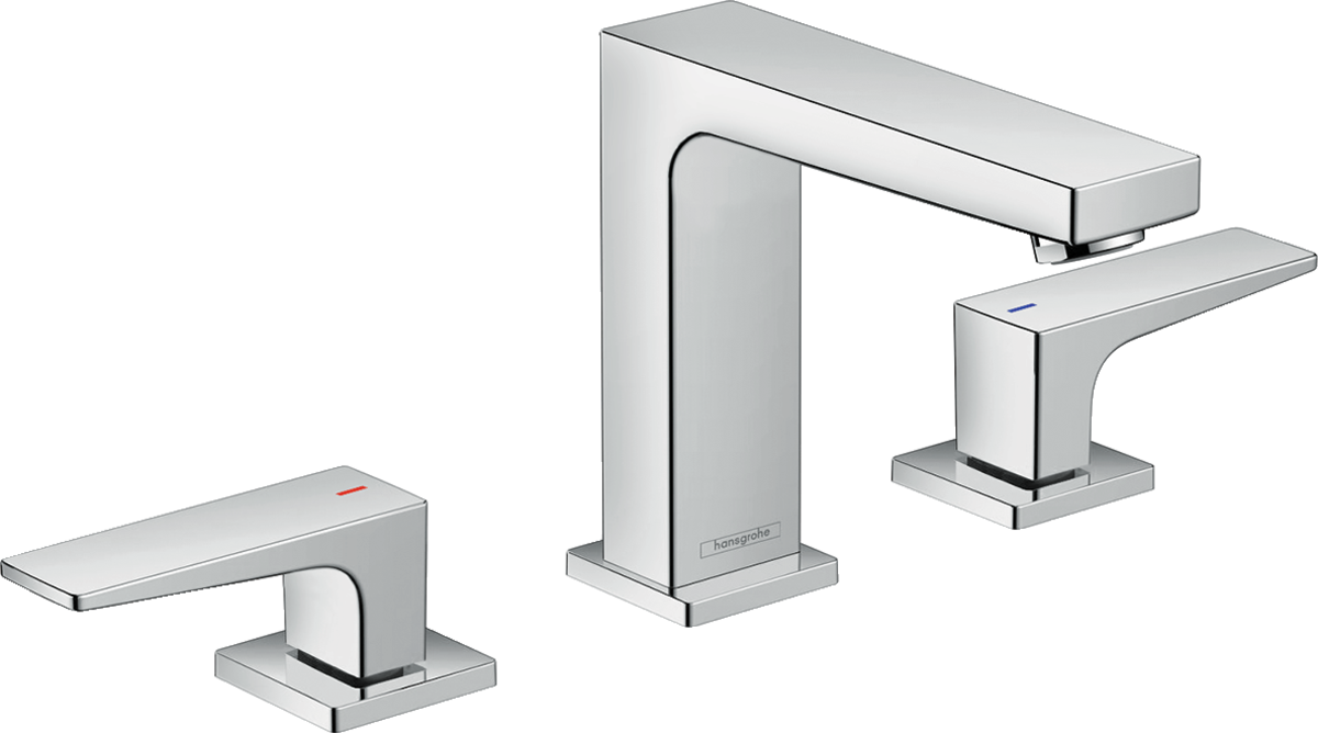 Смеситель для раковины на 3 отверстия с донным клапаном Hansgrohe Metropol 32514000 Хром