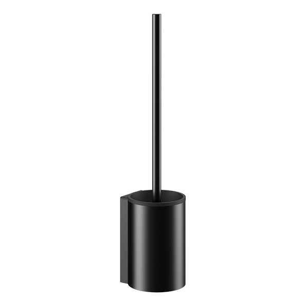 Туалетный ёрш с ручкой KEUCO Collection Reva 14972 374001 с запасной головкой ёршика, чёрный матовый