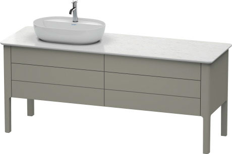 Тумба напольная под столешницу Duravit Luv LU9568R9292 каменно-серый