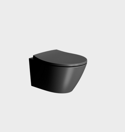 Унитаз подвесной GSI MODO   981626_УЦ/3     Swirlflush, для крепежа FISR2, чёрный матовый Ardesia. /Дефект: потертости на ободк