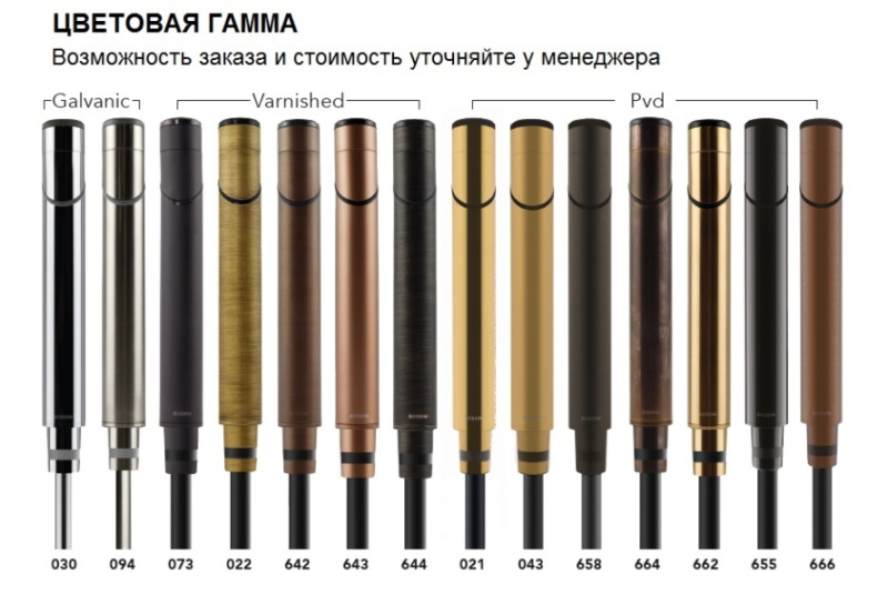 Однорычажный напольный смеситель для ванны BOSSINI PLY Z00942.030 со скрытой частью, с ручным душем и шлангом 1250 мм, цвет Хром