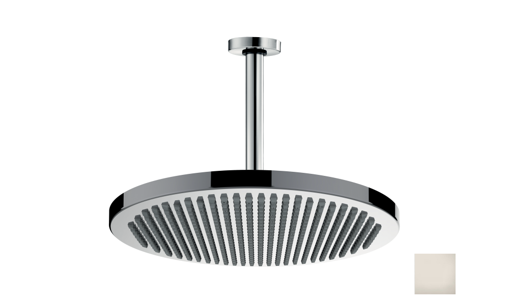 Верхний душ потолочный BOSSINI Apice H31430G.094 280 мм, с кронштейном 300 мм, никель шлифованный