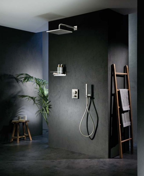 Ручной душ цилиндрической формы ALMAR EasyBrass hand shower E082095.316 цвет сталь нержавеющая брашированная AIS 316