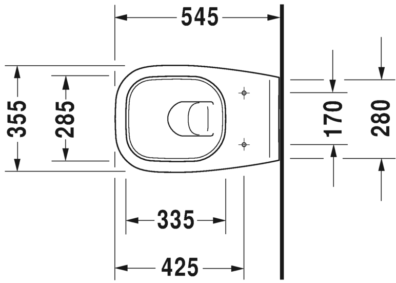 Подвесной унитаз Duravit D-Code 25350900002 54 см белый