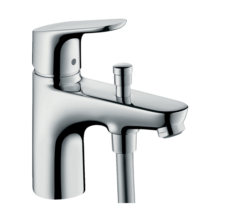 Однорычажный смеситель для ванны и душа HANSGROHE Focus 31938000 картридж Eco с промежуточным положением для экономичного расхода воды, цвет Хром