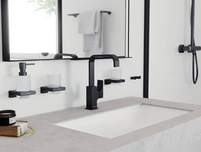 Смеситель для раковины Hansgrohe Metropol 32511990 с поворотным изливом 120°, со сливным донным клапаном Push-Open, полированное золото