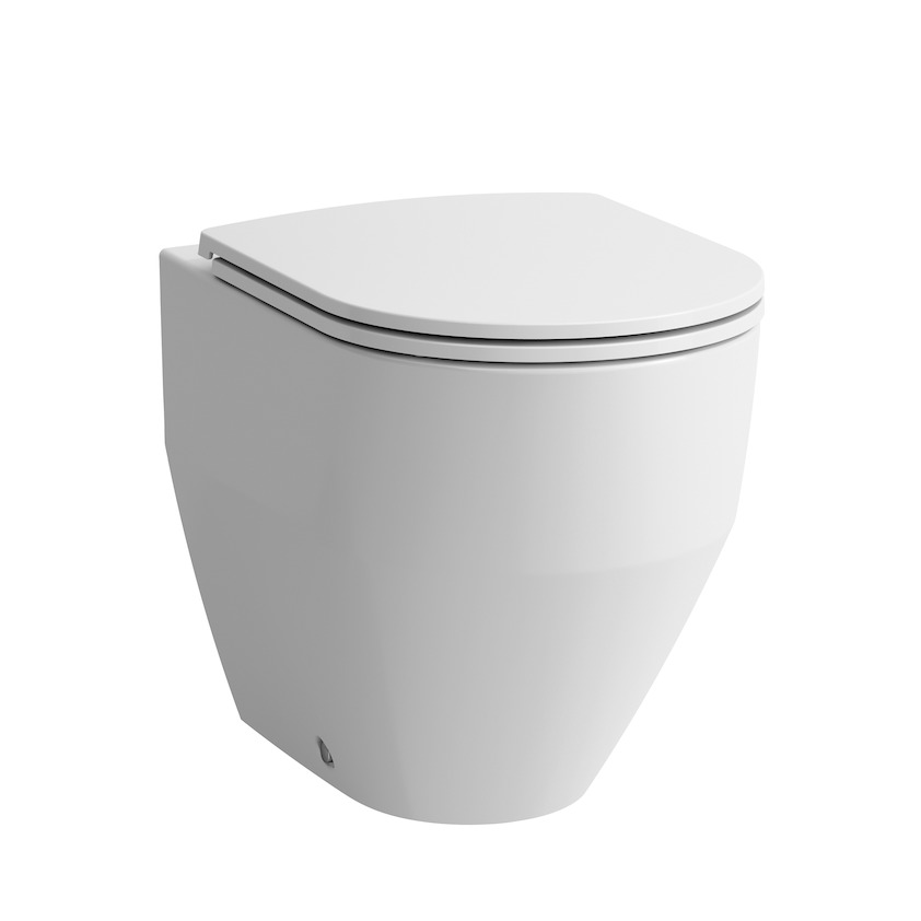 Приставной напольный унитаз Laufen  Pro new  8.2295.6.000.000.1 Rimless безободковый