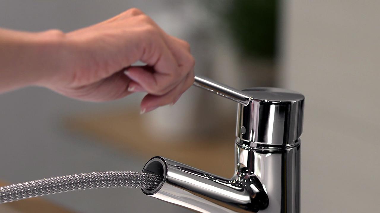 Смеситель Hansgrohe Talis S 32841000 для кухонной мойки с вытяжным душем