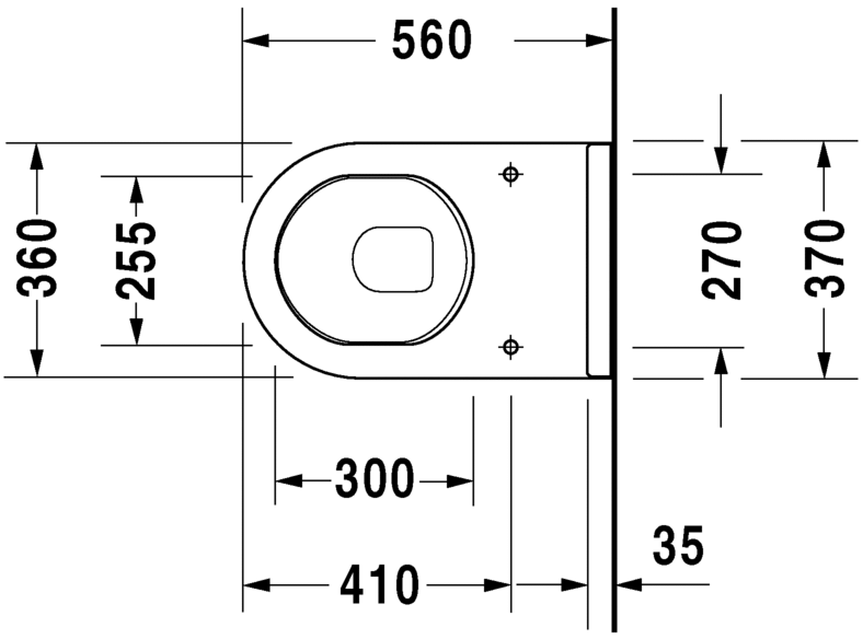 Напольный приставной унитаз Duravit Starck 3 0124090000 белый