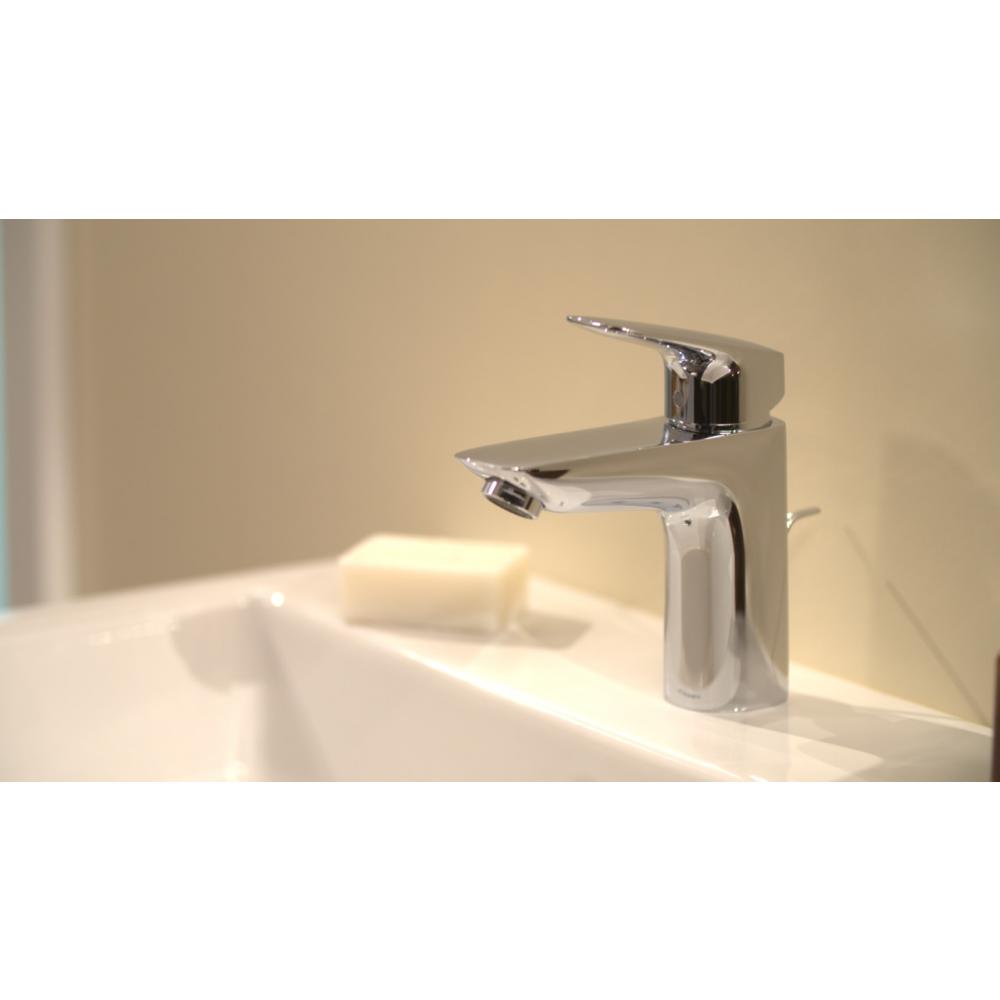 Смеситель для раковины со сливным гарнитуром Hansgrohe Logis 71100000 хром