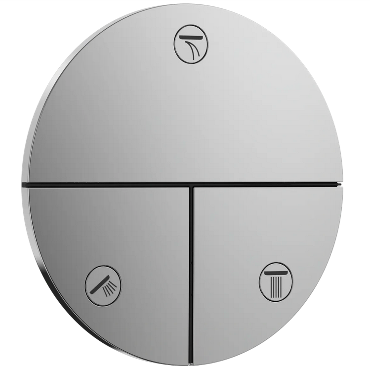 Переключатель потоков воды на 3 источника Hansgrohe ShowerSelect Comfort S 15558700 цвет Белый матовый