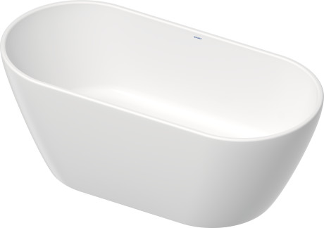 Отдельно стоящая ванна Duravit Starck 700477000000000 1600 мм х 750 мм, c двумя наклонами для спины, с бесшовной панелью и ножками, белая матовая