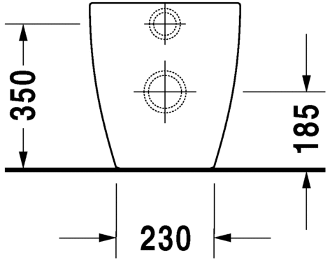 Напольный приставной унитаз Duravit Happy D.2 2159090000 белый