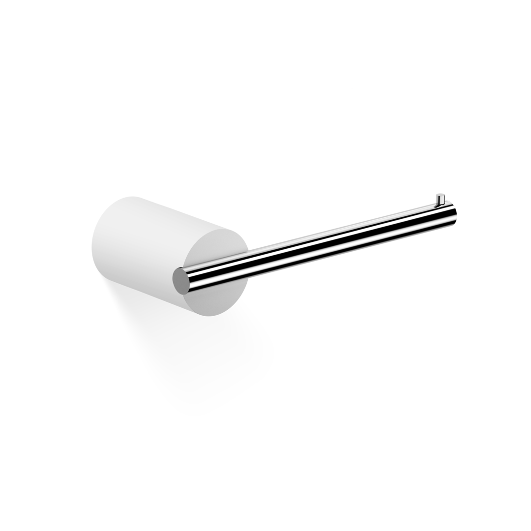 Держатель туалетной бумаги DECOR WALTHER   STONE TPH   0974854    4 X 16 X 7 см, без крышки, композит Solid Surface/латунь, белый матовый/хром