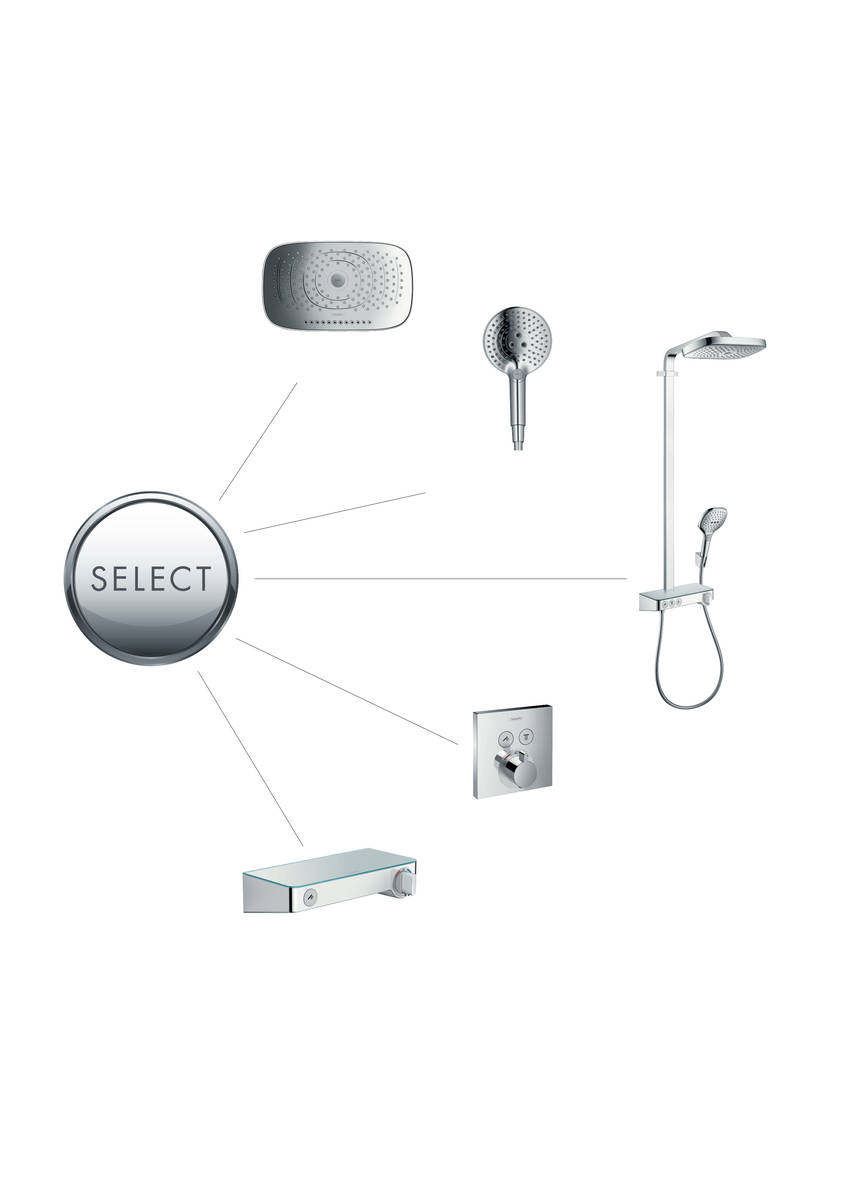 Ручной душ Hansgrohe Raindance Select S 120 26530400 Хром/Белый