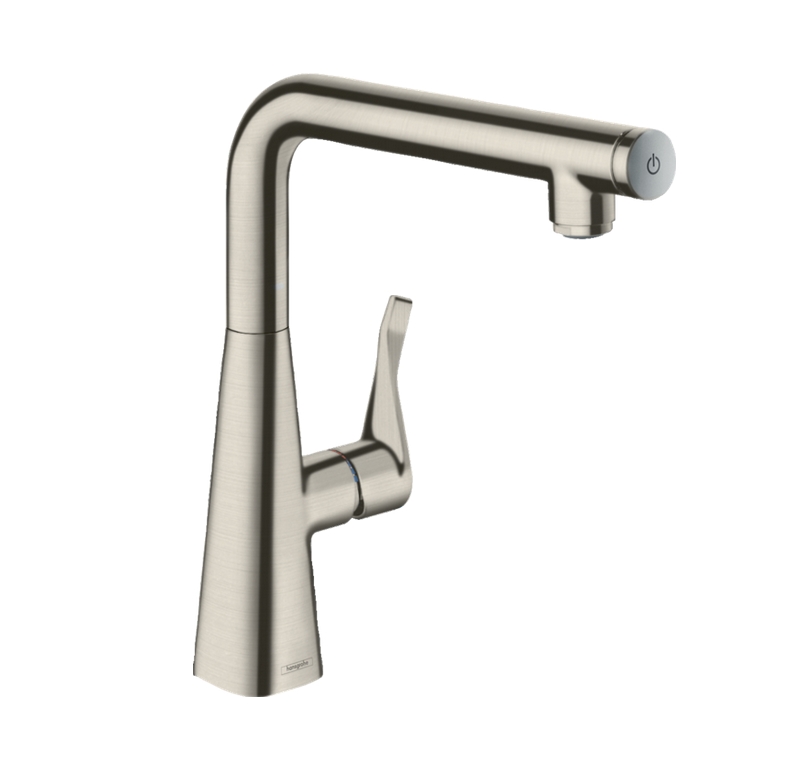 Однорычажный смеситель для кухни 1jet HANSGROHE Metris Select M71 14847800 260 мм, цвет Под сталь