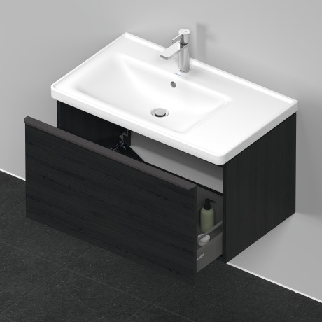 Раковина встраиваемая ассиметричная Duravit D-Neo 2369800000 800 мм х 480 мм, с переливом, с отверстием под смеситель, белая