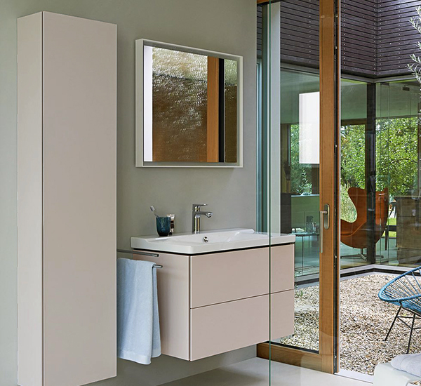 Шкаф-пенал подвесной Duravit L-Cube LC1180L9191 серо-коричневый