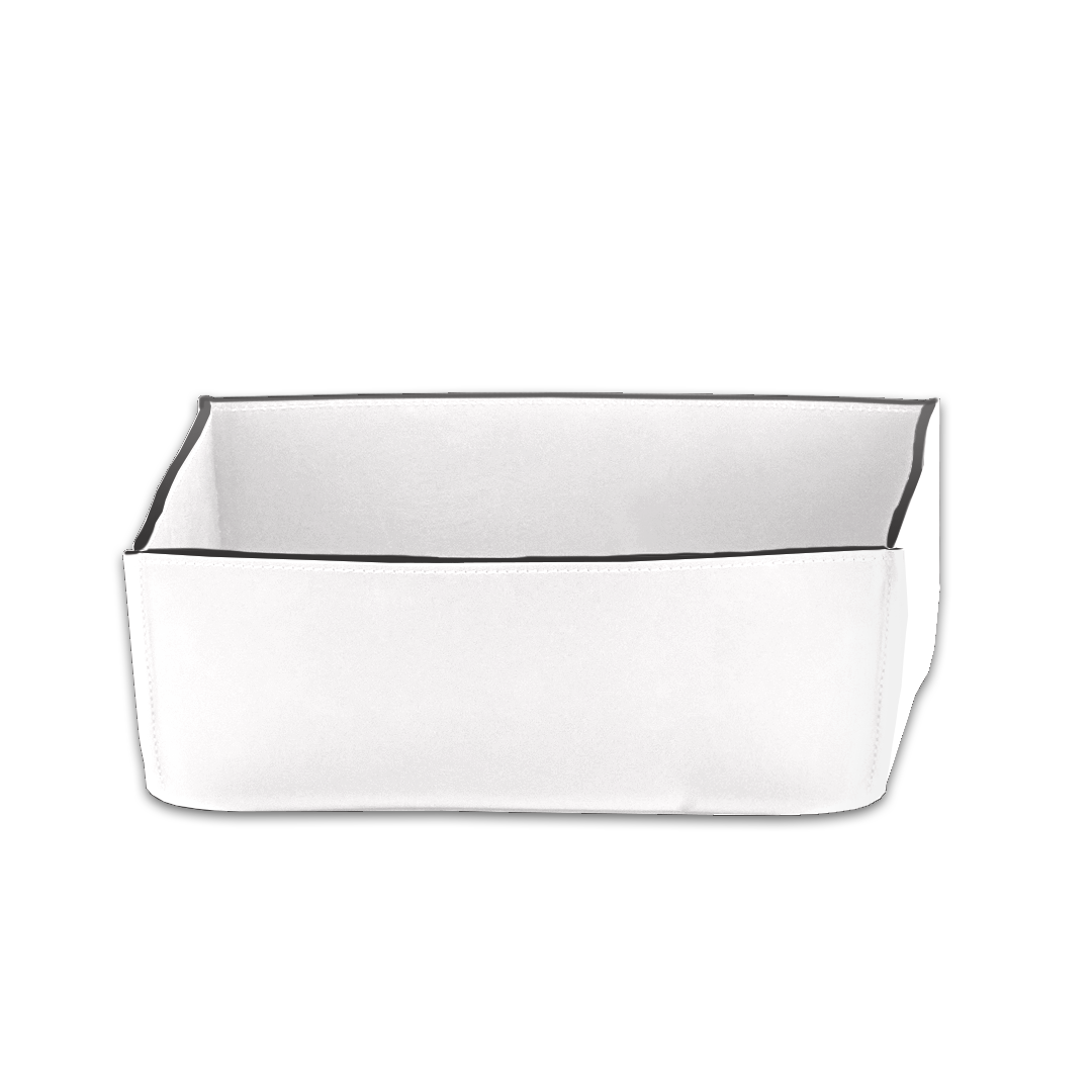Коробка универсальная  DECOR WALTHER  NAPPA UTB  0938550   10 X 25 X 17,5 см,  натуральная кожа. цвет  белоснежный Snow White