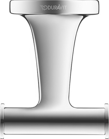 Двойной крючок для полотенца Duravit Starck T 0099301000 хром
