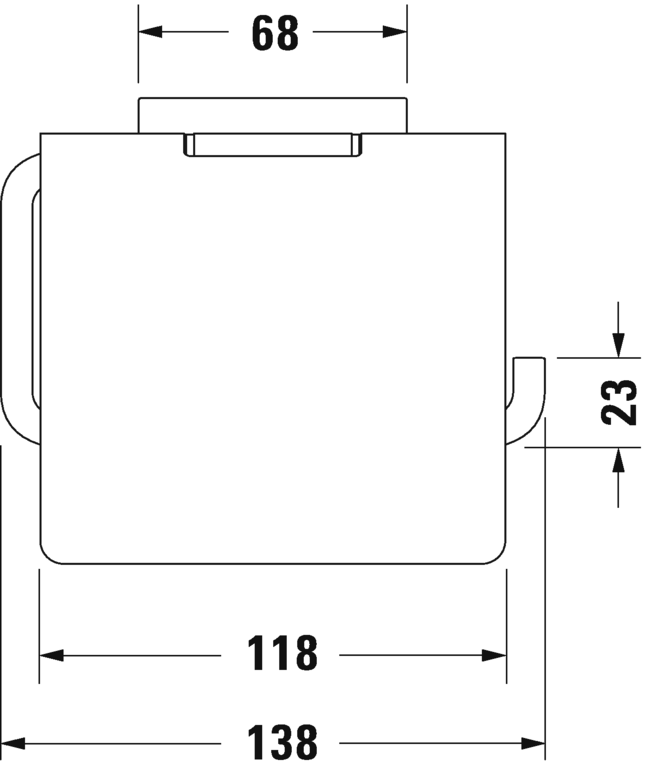 Держатель туалетной бумаги Duravit Karree 0099551000 хром