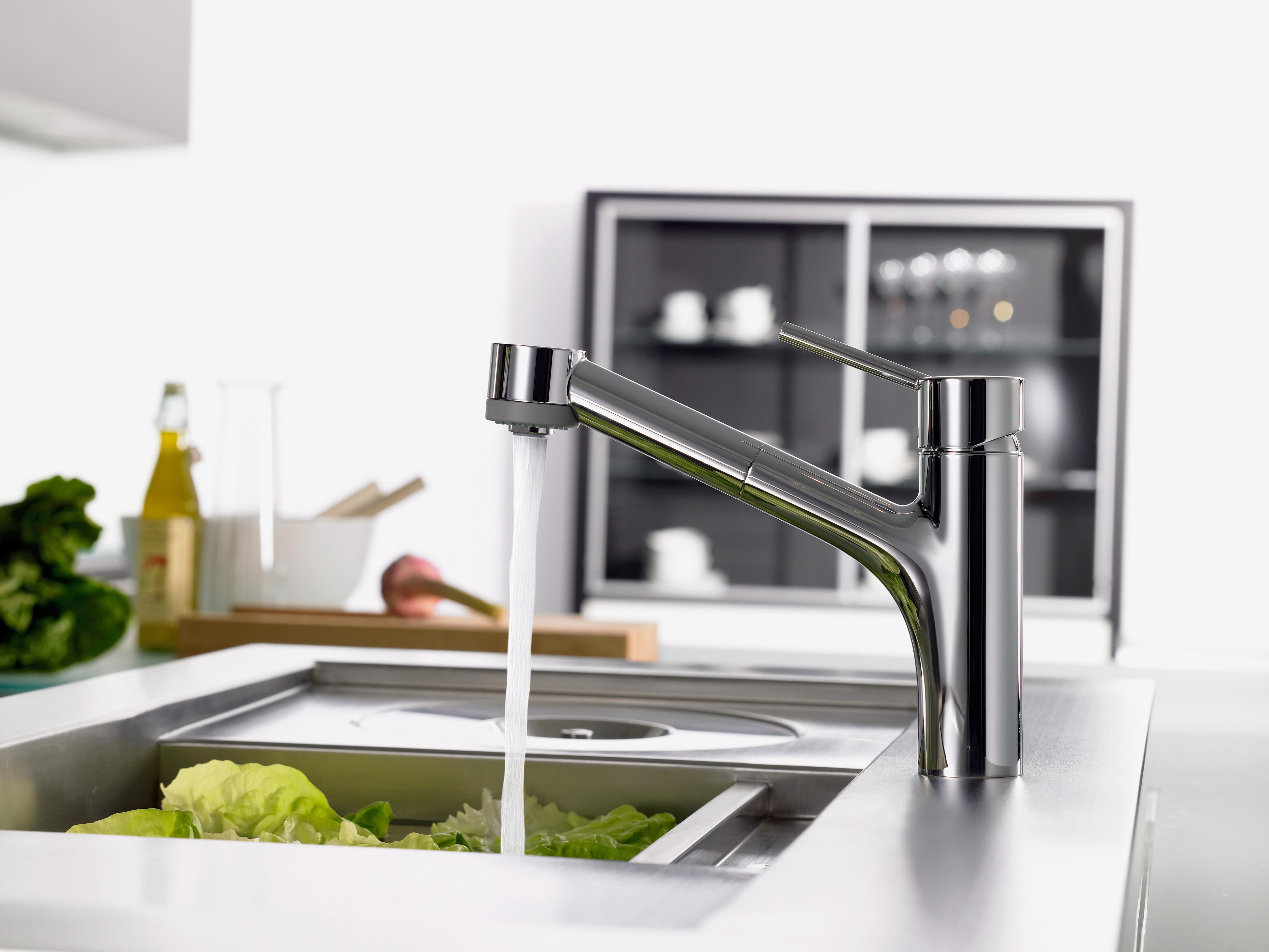 Смеситель Hansgrohe Talis S 32841000 для кухонной мойки с вытяжным душем
