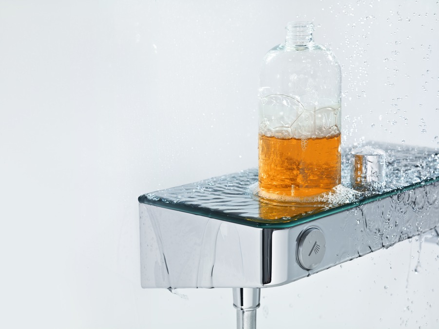 Смеситель для душа с термостатом Hansgrohe ShowerTablet Select 300 13171400 белый, хром