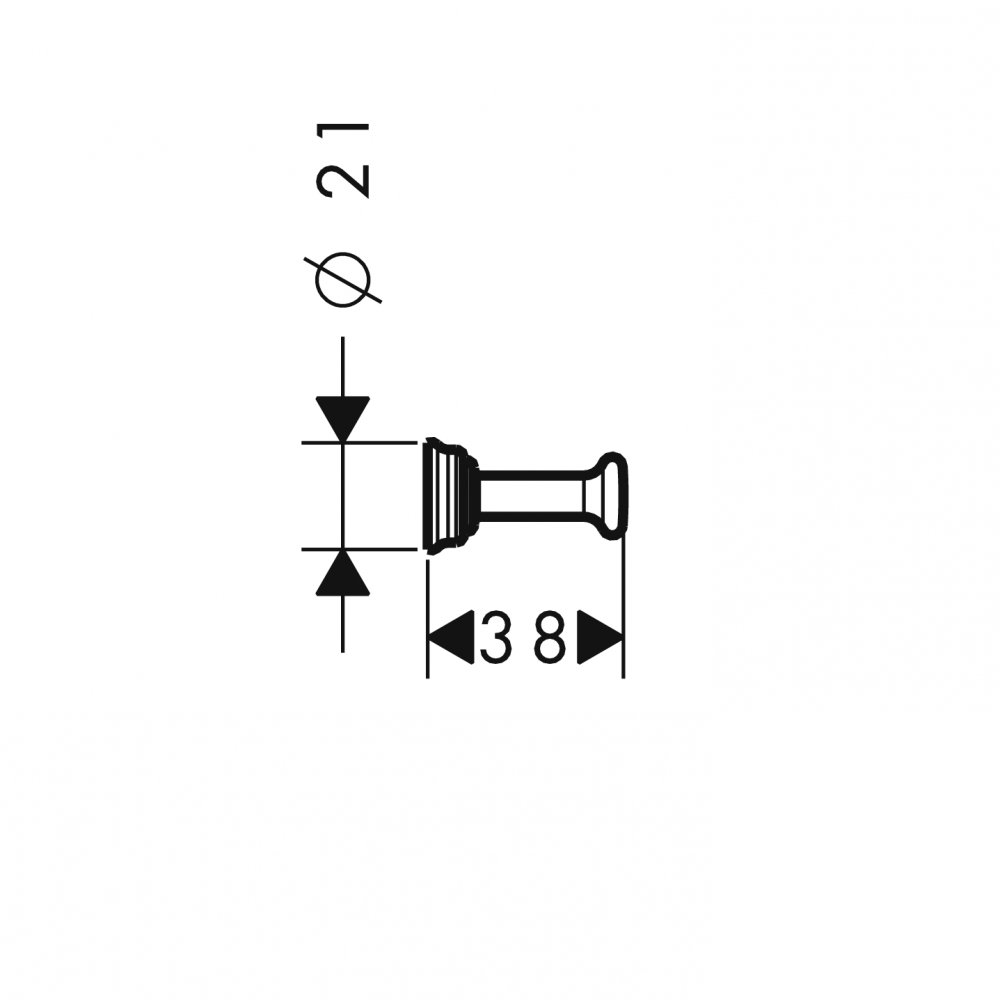 Крючок AXOR Montreux 42137820 Шлифованный никель