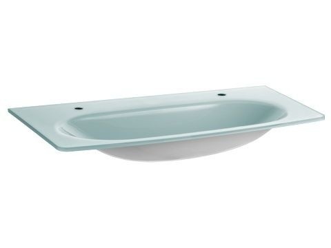 Раковина встраиваемая KEUCO Elegance New 31671 900002 для двух смесителей на 1 отверстие, белая